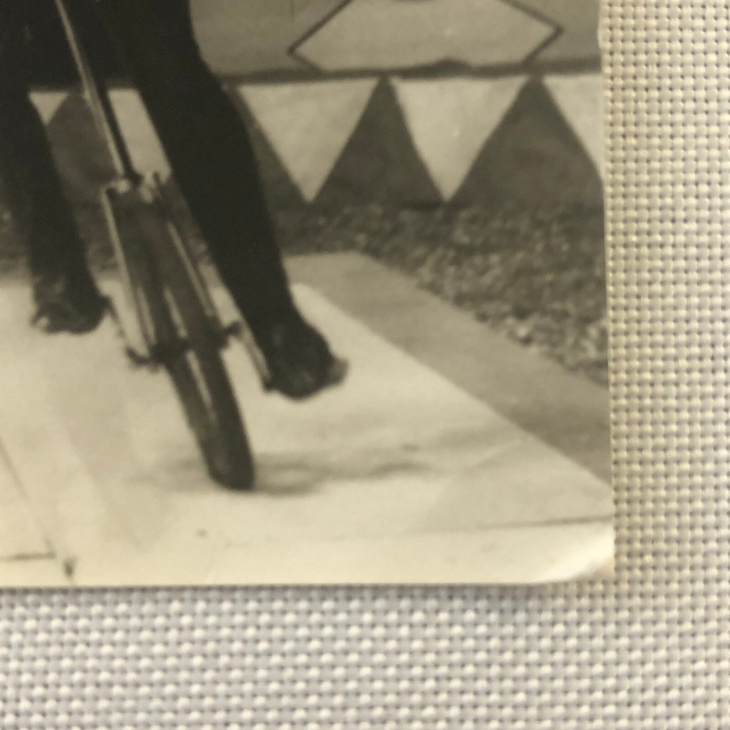 Circus Performer Balancing Act Balancing Woman on Unicycle Photo Photograph
