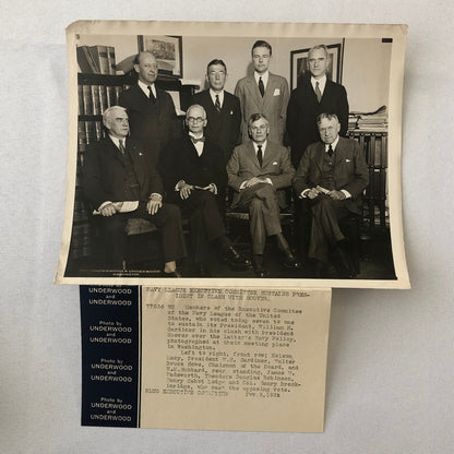 Press Photo Photograph Navy League Against President Herbert Hoover 1931