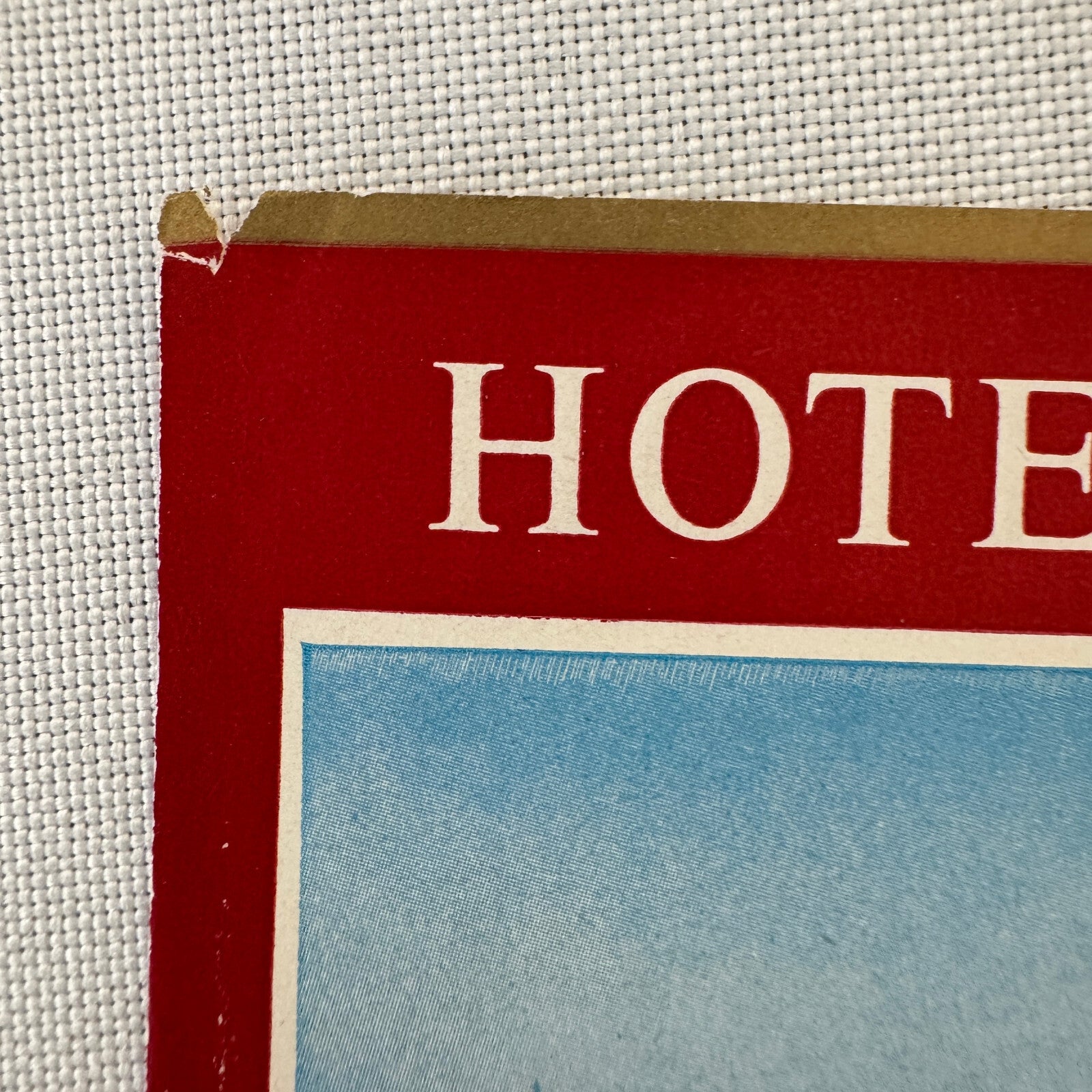 Vintage Hotel Travel Luggage Label Hotel Bristol Wien Vienna Austria