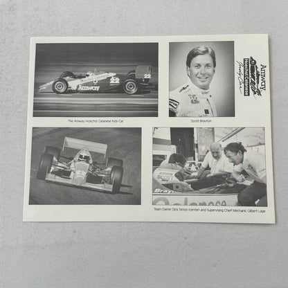 1991 Amway Indy Car Racing Press Kit Brochure Vintage Scott Brayton Driver