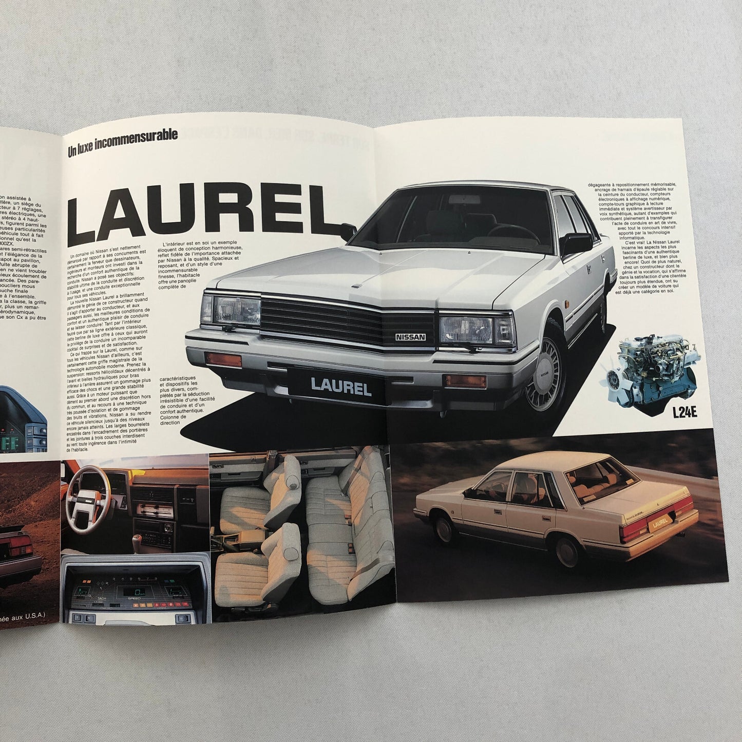 Nissan Car Sales Brohcure Catalog 300ZX 300 ZX Laurel FRENCH Text European