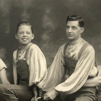 Circus Performers in Costume with Bicycle Vintage Photo Photograph Print