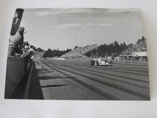 Vintage 1973 Swedish Grand Prix Racing Race Car Photograph Photo Denny Hulme