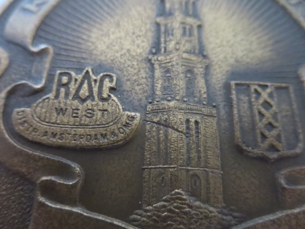 1957 Regionale Automobielsport Club West Kris Kras Rit Car Club Rally Badge 