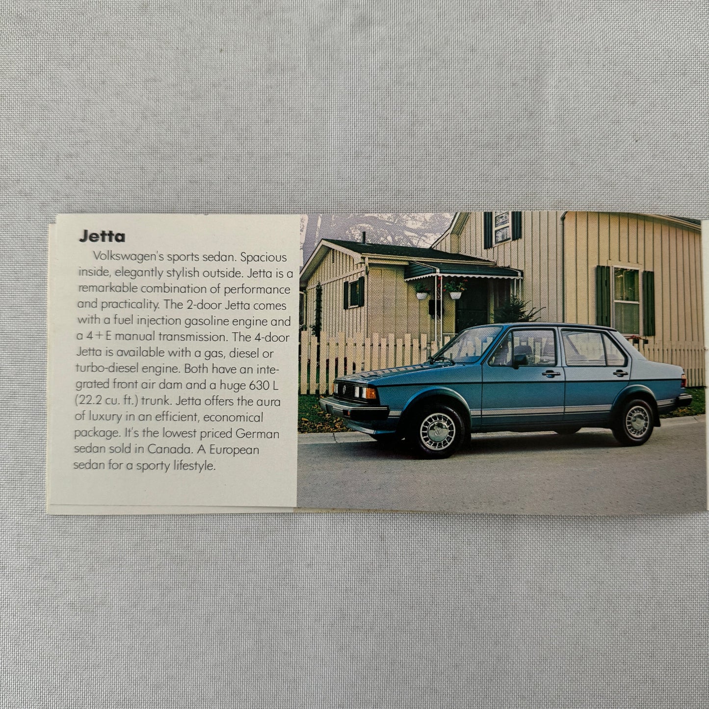 Volkswagen Sales Brochure Catalog VW Rabbit Scirocco Vanagon Pickup 1982 1983