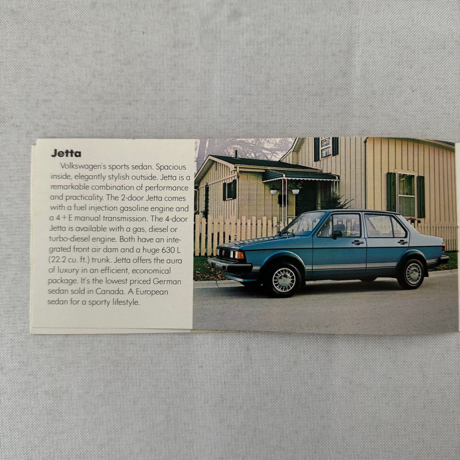 Volkswagen Sales Brochure Catalog VW Rabbit Scirocco Vanagon Pickup 1982 1983