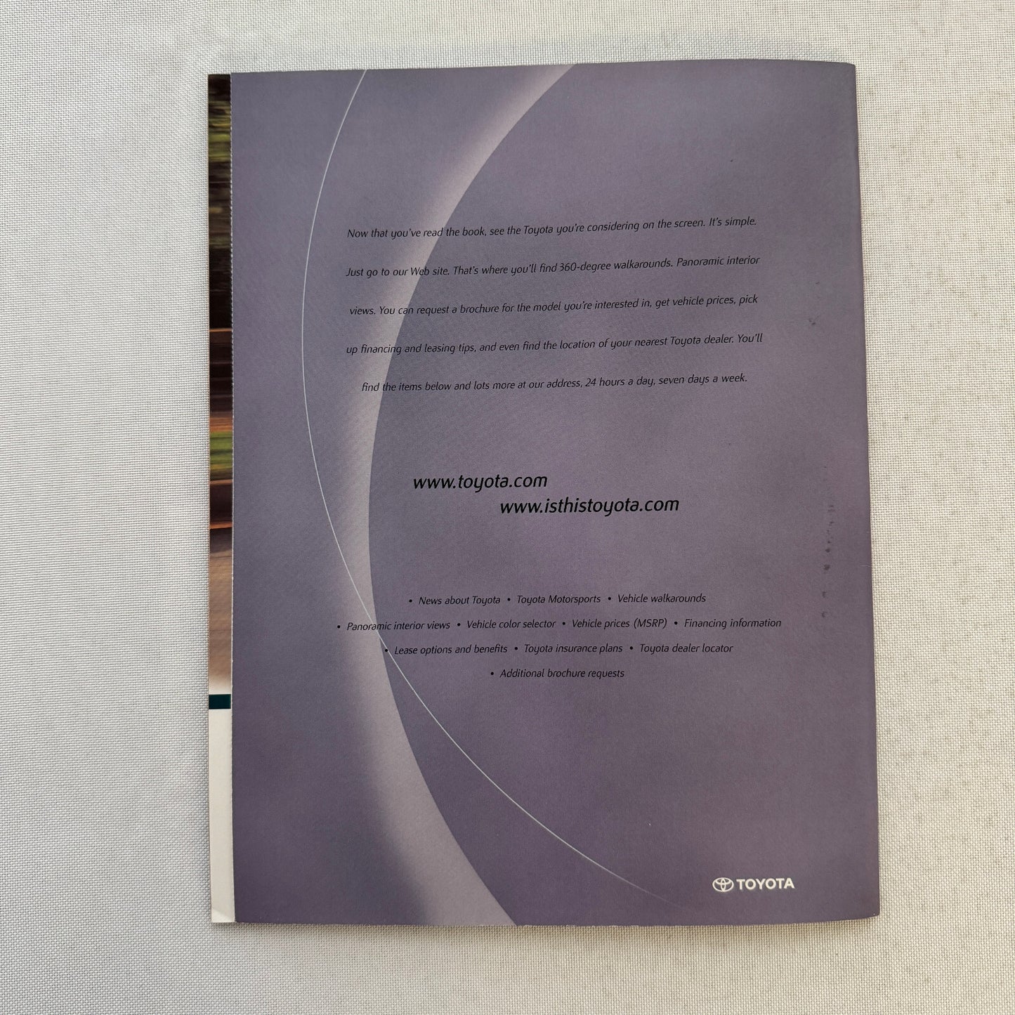 2001 Toyota Sales Brochure Catalog Tacoma Pickup Echo Celica MR2 Rav4 4Runner +