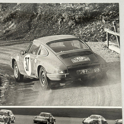 Porsche Racing press Photograph Rally Monte Carlo 911 1992 Porsche Carrera Cup