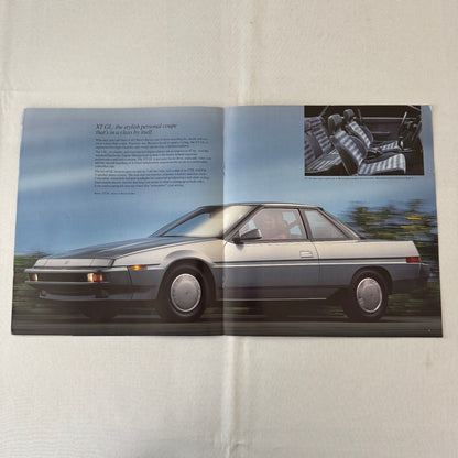 1991 Subaru XT Series Car Sales Brochure Catalog Vintage Advertising Coupe