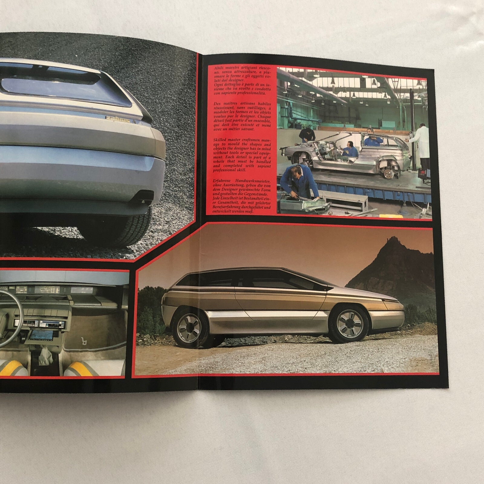 Bertone Zabrus Concept Car Prototype Sales Brochure Catalog