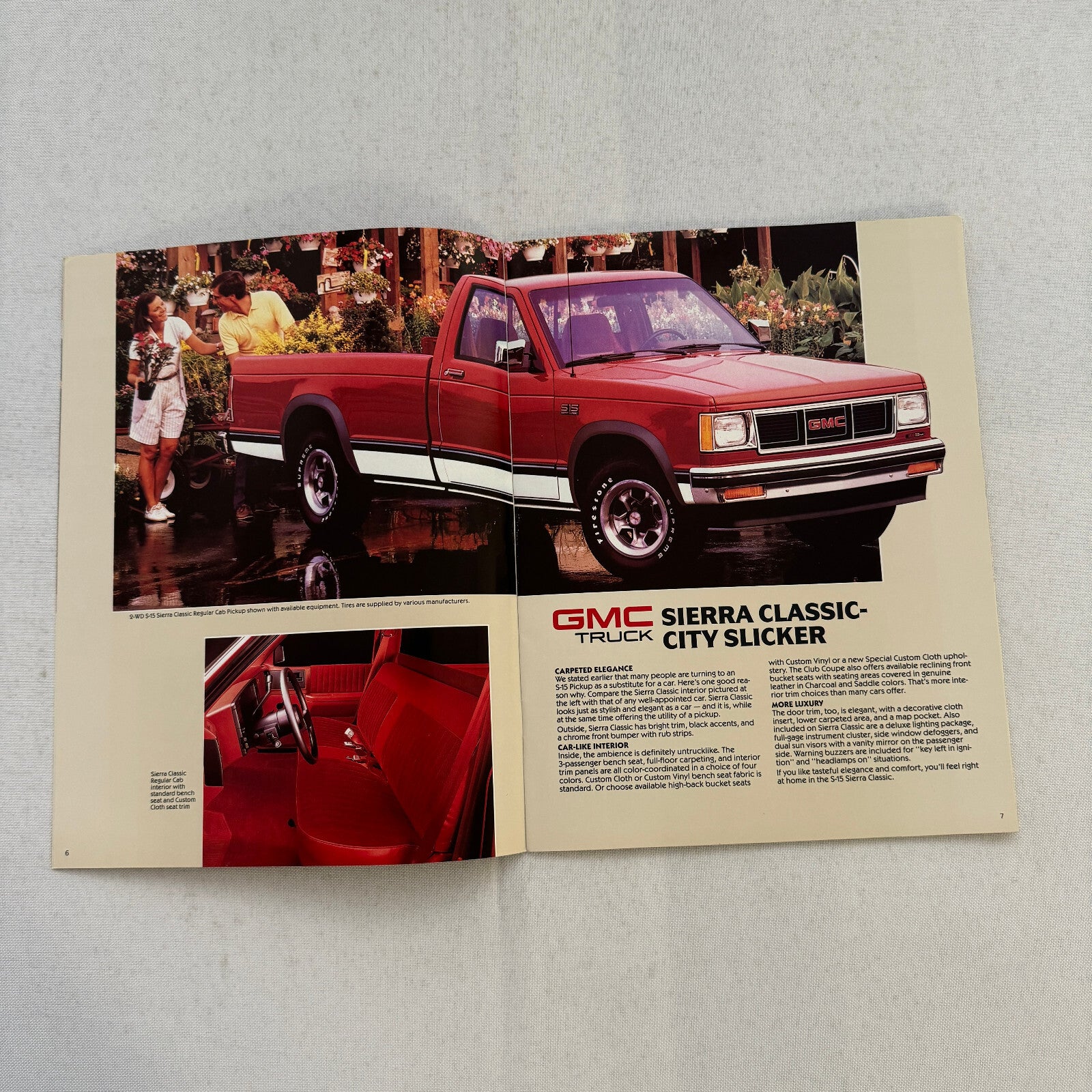 1988 GMC S-15 S15 Pickup Truck Sales Brochure Catalog Advertising Canadian