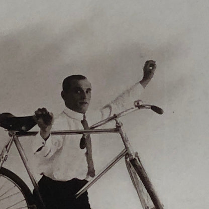 Circus Bicycle Balancing Act Postcard Post Card F Duperret Vintage