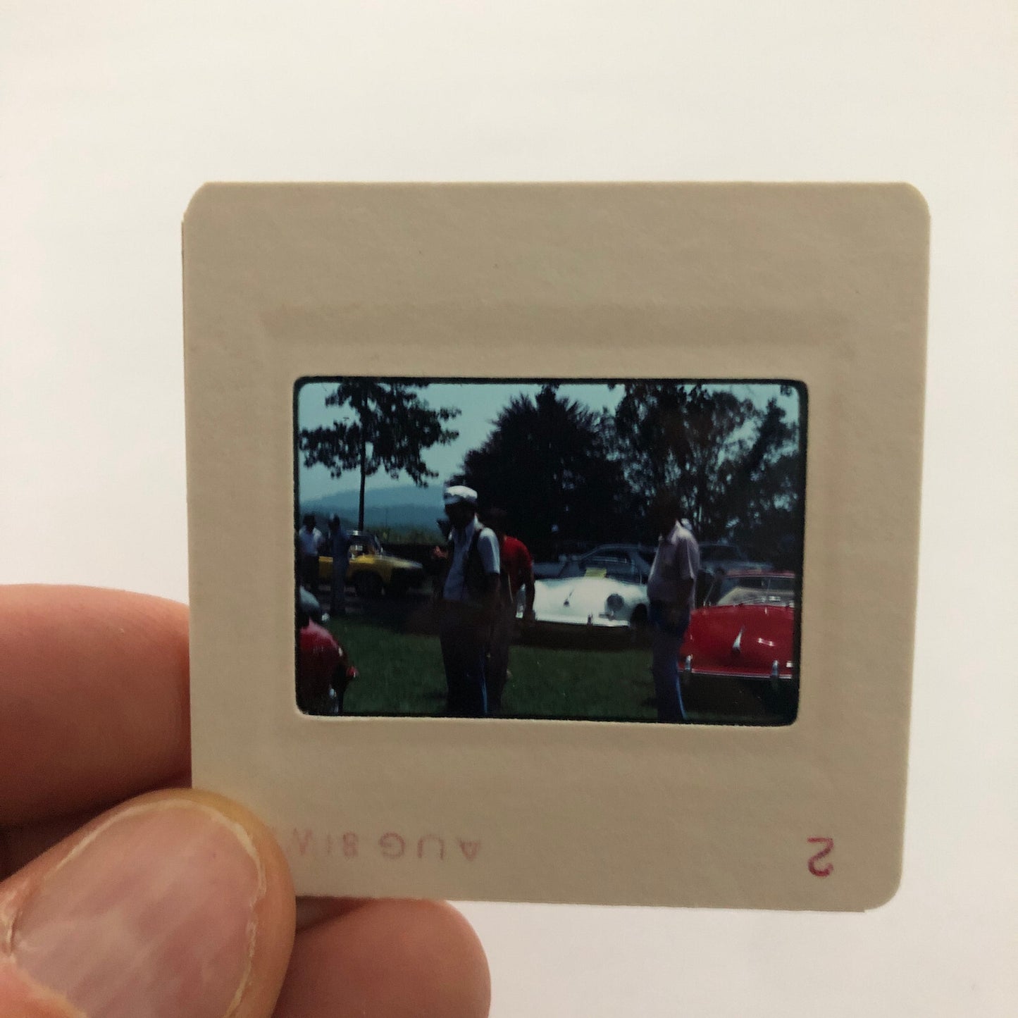 Porsche 356 Car Show 35mm Photo Slide Vintage 1981