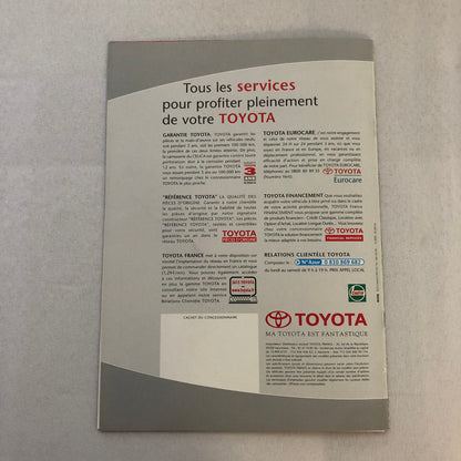 Toyota Celica Car Sales Brochure Catalog FRENCH Text European Market