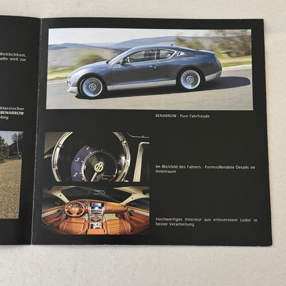 Benarrow Benninghoven Car Automobile Sales Brochure Catalog German 2009