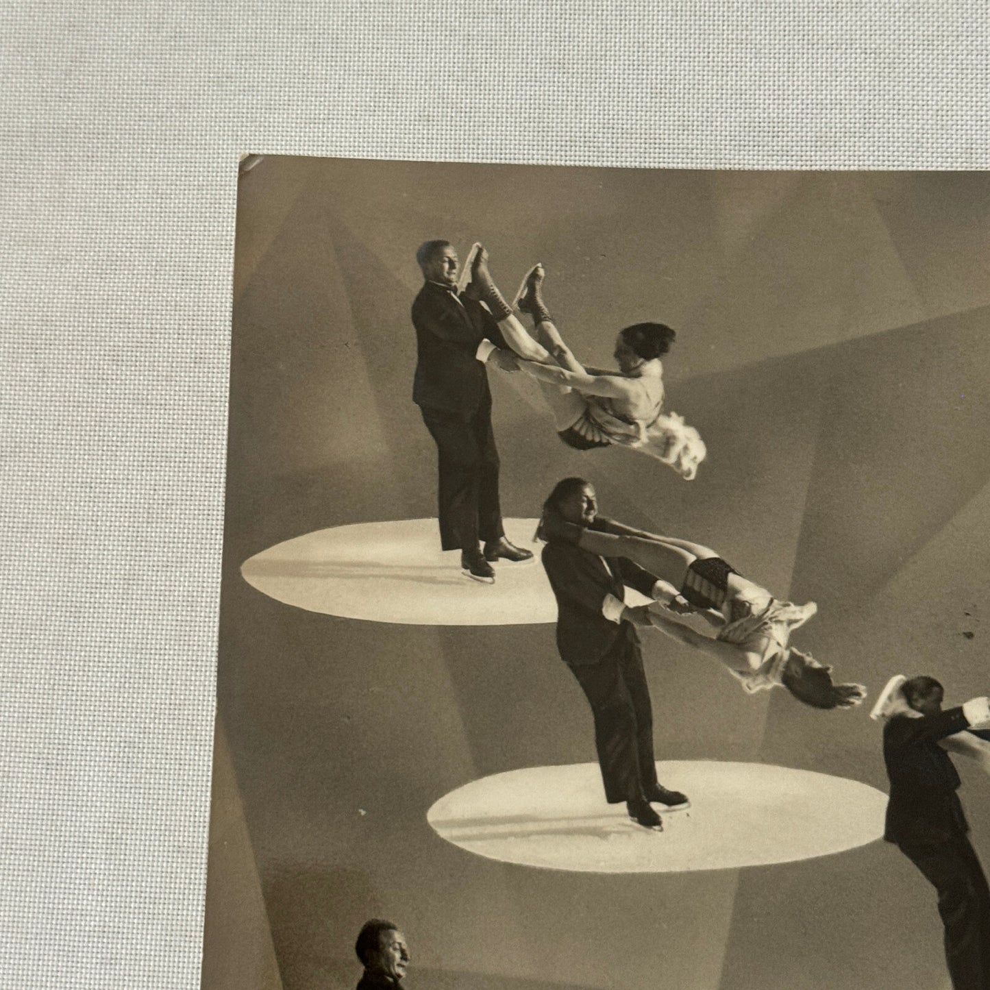 Vintage Circus Rollerskating Roller Skate Act Photo Photograph Helen Bob Laenge