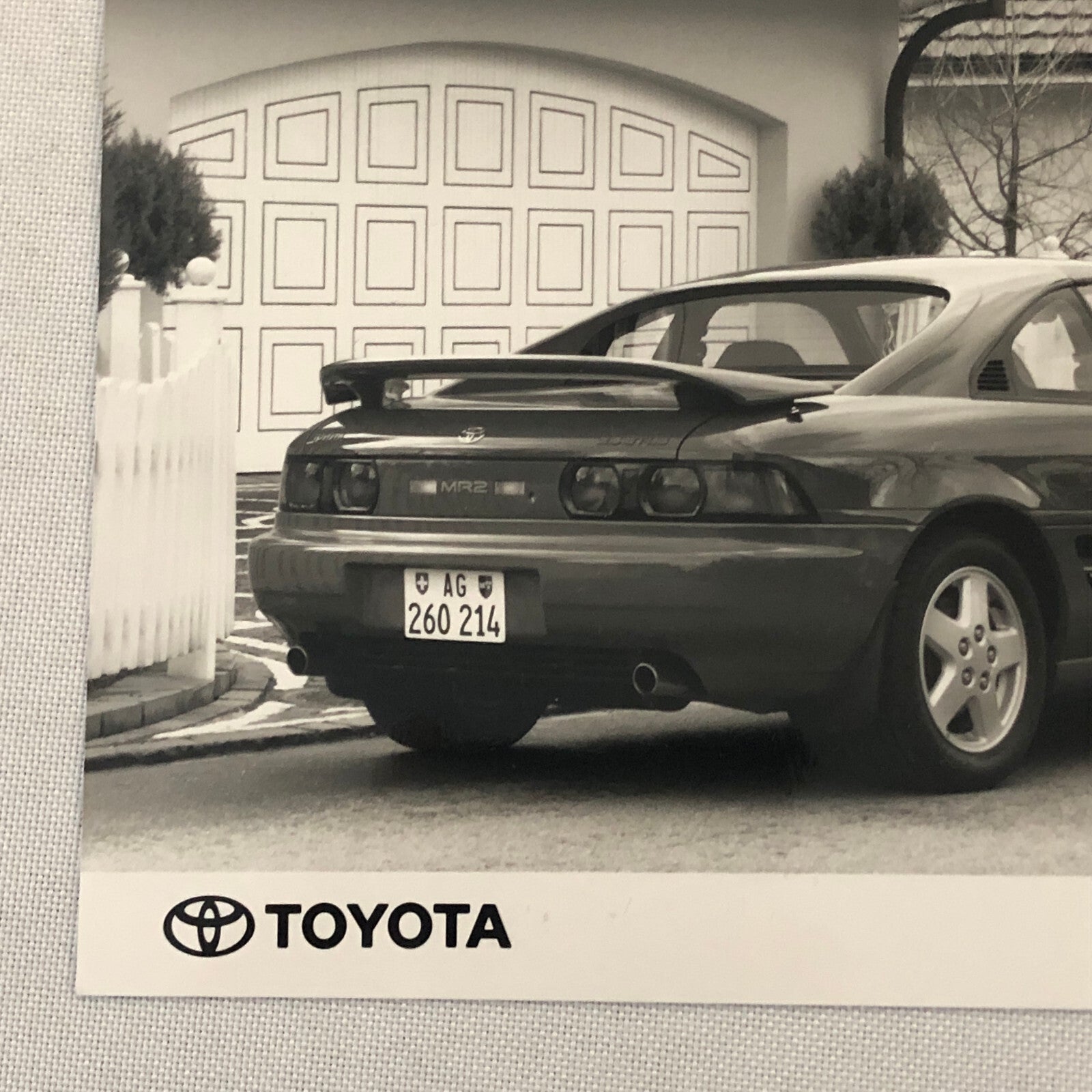 Vintage Toyota MR2 Car Factory Press Photo Photograph