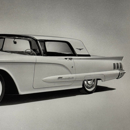 Vintage 1960 Ford Thunderbird Car Automobile Photo Photograph Modern Print