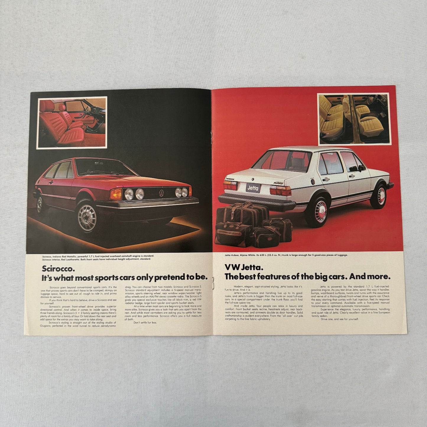 1981 Volkswagen VW Car Sales Brochure Catalog Vanagon Camper Jetta Scirocco +