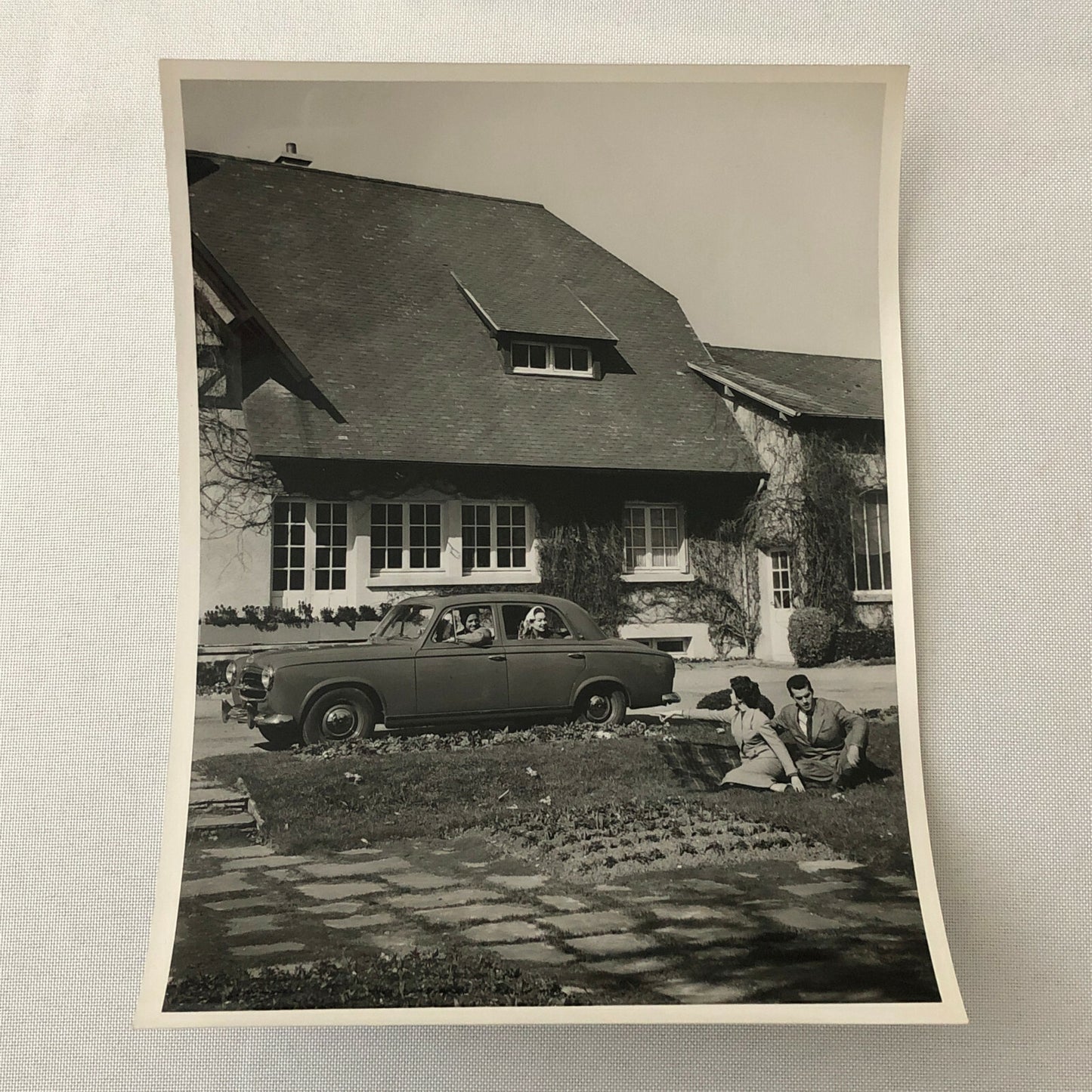 Vintage Peugeot 403 Car Automobile Photo Photograph Print