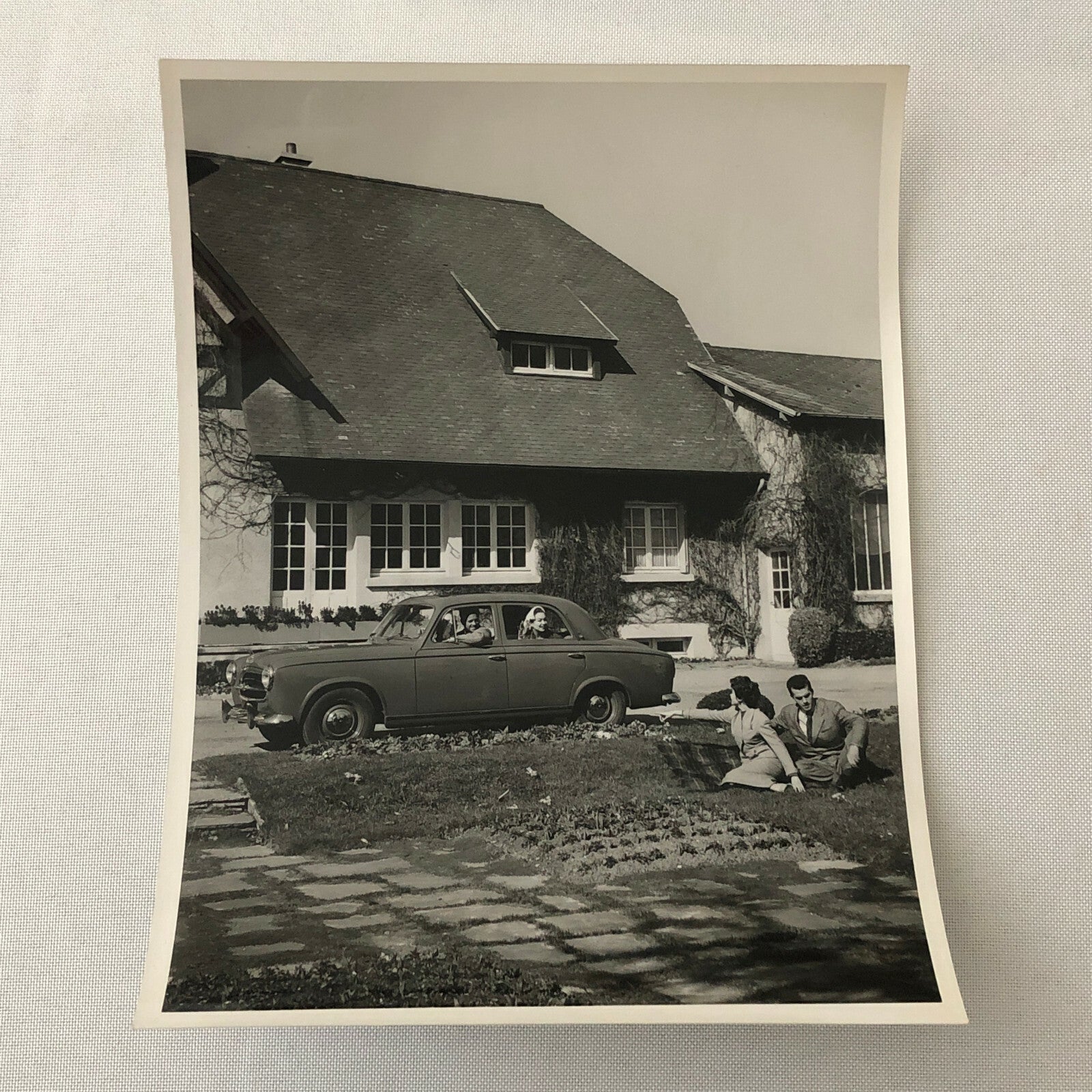 Vintage Peugeot 403 Car Automobile Photo Photograph Print