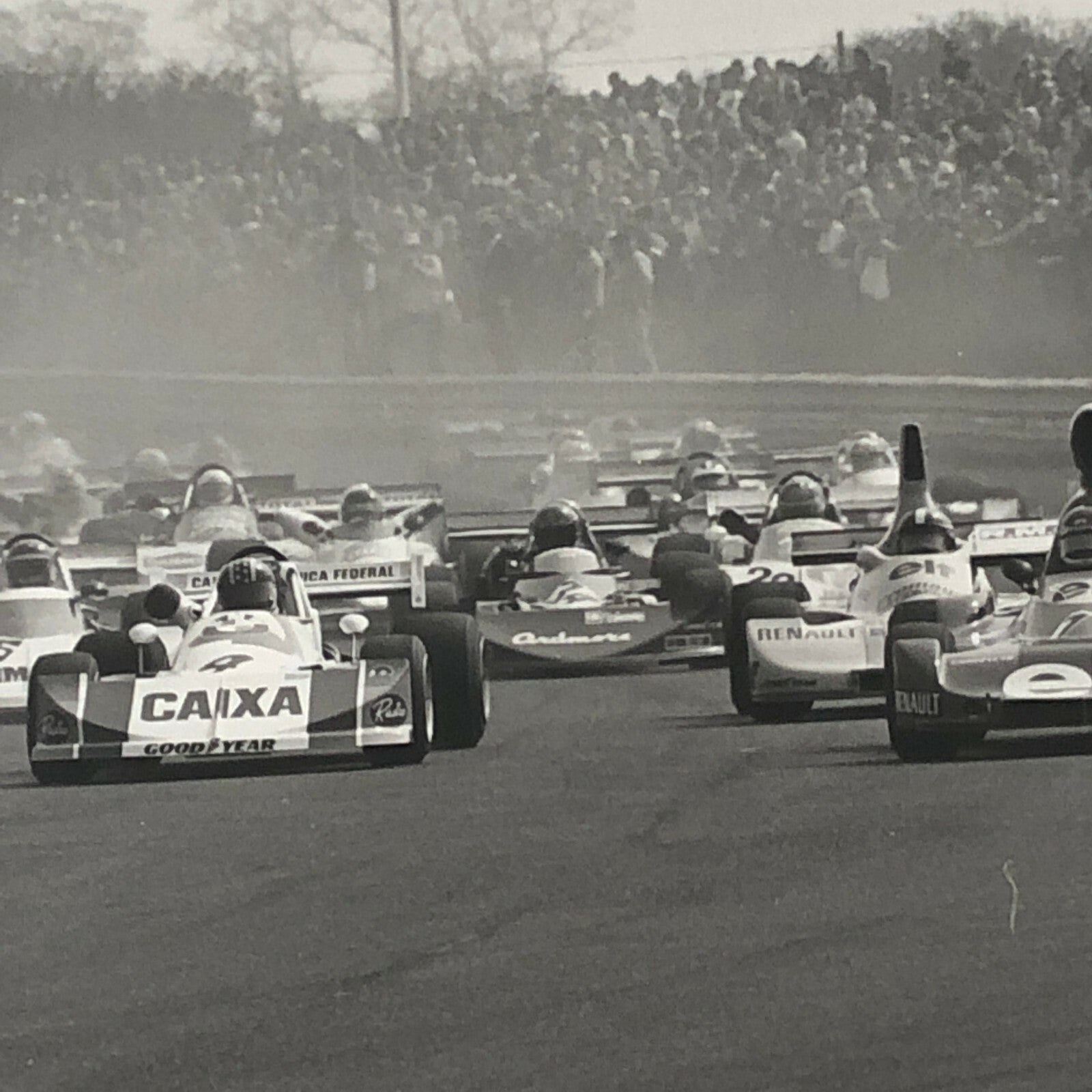 Vintage 1976 Formula 2 F2 Thruxton Grand Prix Racing Photo Photograph ELF +  