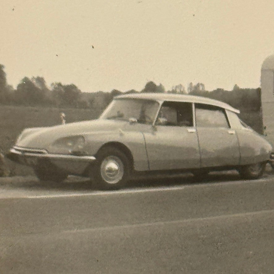 Citroen Car Automobile Towing Camper Trailer Caravan Photo Photograph Print