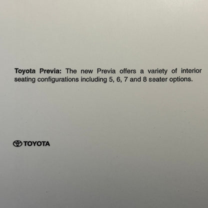 Toyota Previa Van Factory Press Photo Photograph Lot 2x