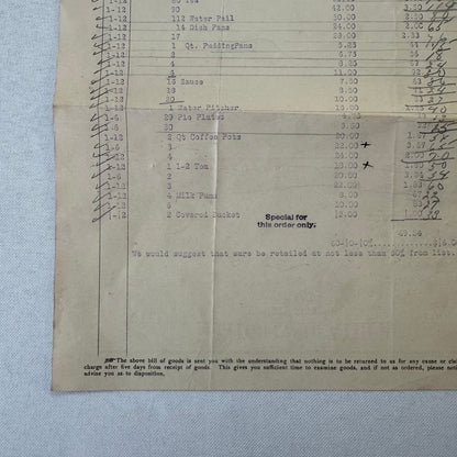 McIntosh Hardware Corporation Cleveland 1908 Receipt Invoice Document Antique