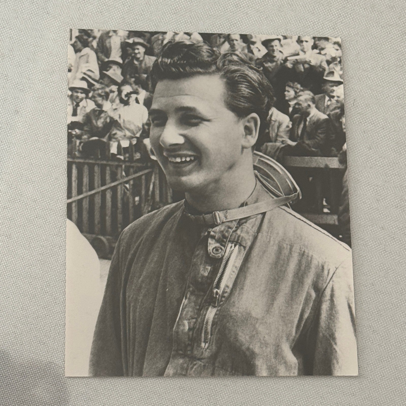 Vintage Racing Photo Photograph Hans Hermann Driver Mercedes Benz Press Photo