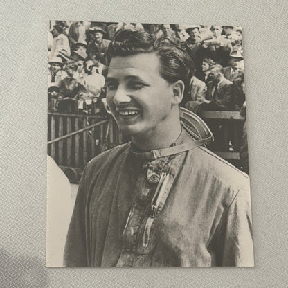 Vintage Racing Photo Photograph Hans Hermann Driver Mercedes Benz Press Photo