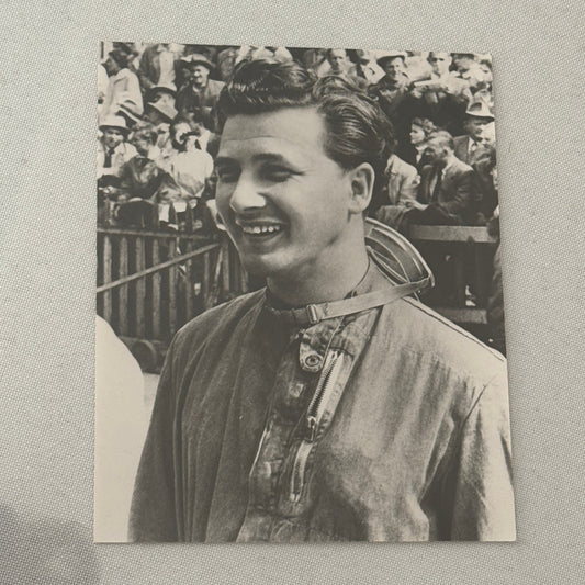 Vintage Racing Photo Photograph Hans Hermann Driver Mercedes Benz Press Photo