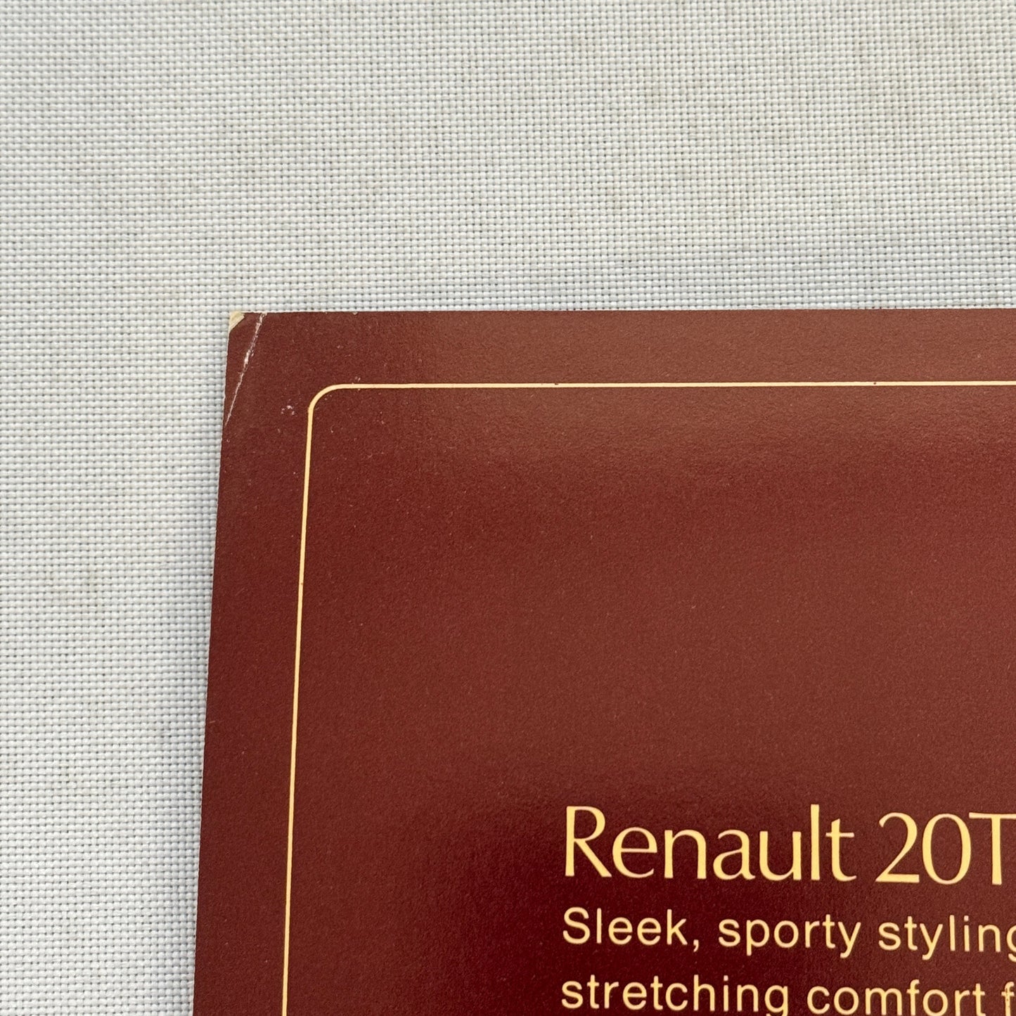 Renault Car Sales Brochure Catalog Vintage Renault 20 30 20TL 20TS 30TS TL TS