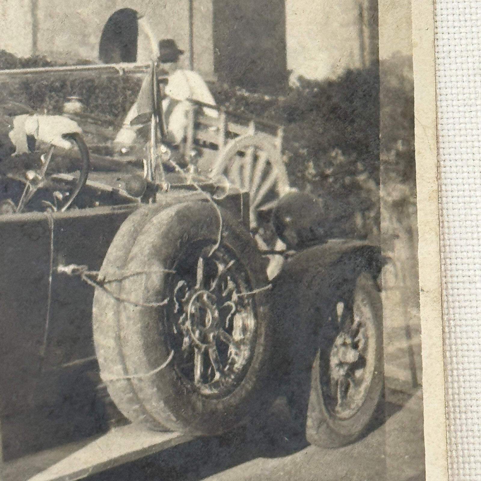 Antique Car Automobile People Italian Real Photo Postcard RPPC Photograph