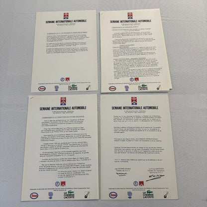 1974 Automobile Club de France 80th Anniversary Press KIt Brochure Bugatti +