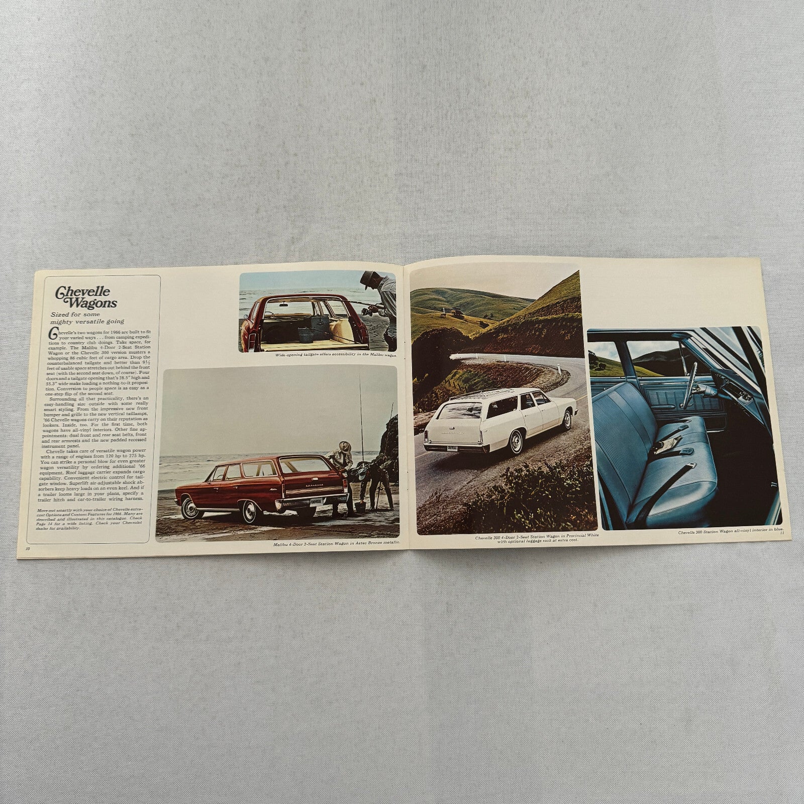 1966 Chevrolet Chevelle Sales Brochure Catalog Malibu Convertible 300 Wagon