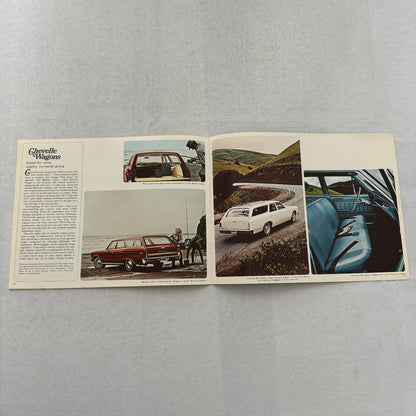 1966 Chevrolet Chevelle Sales Brochure Catalog Malibu Convertible 300 Wagon