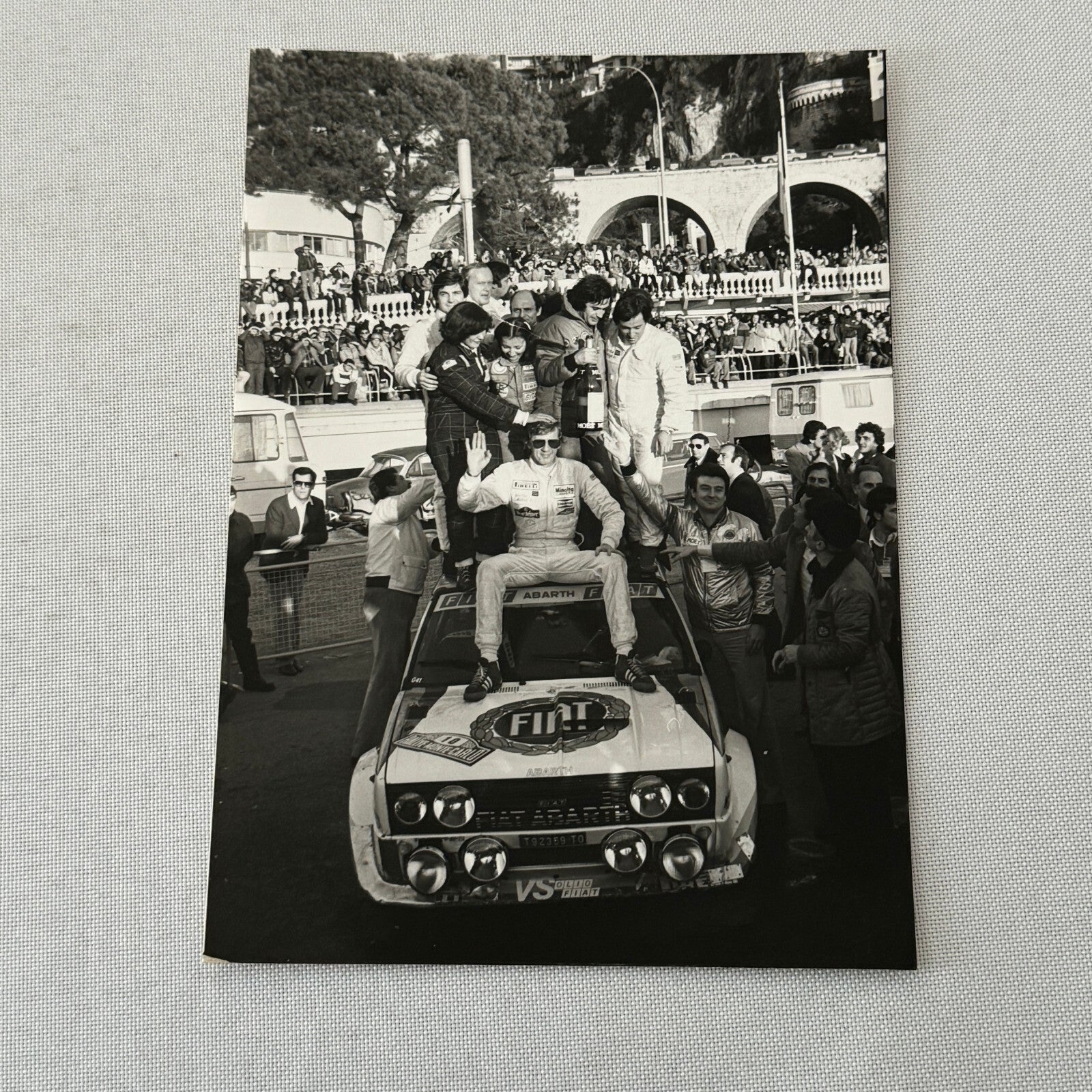 1980 Rallye Monte Carlo Press Photo Photograph DPPI Fiat 131 Abarth Car