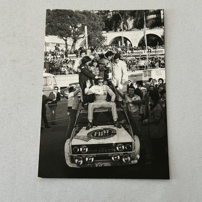 1980 Rallye Monte Carlo Press Photo Photograph DPPI Fiat 131 Abarth Car