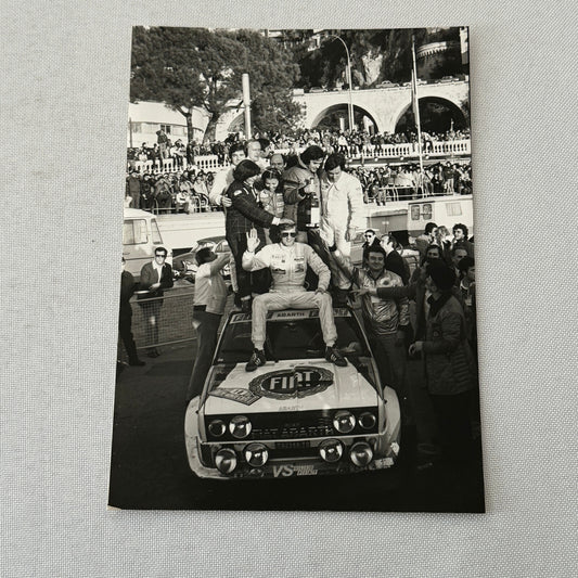 1980 Rallye Monte Carlo Press Photo Photograph DPPI Fiat 131 Abarth Car
