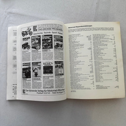 1980 Yamaha RD250LC RD350LC Motorcycle Bike Repair Manual Book GERMAN