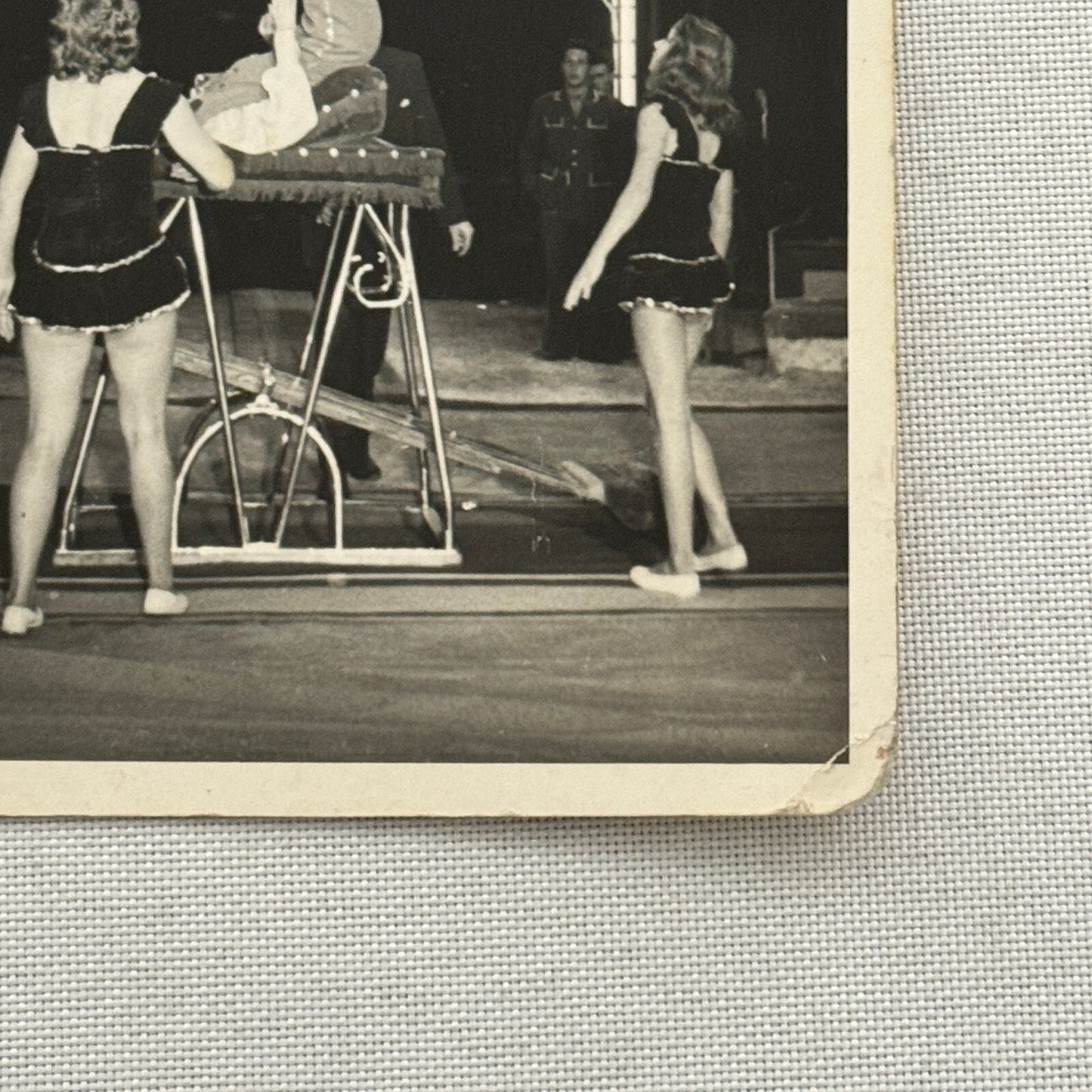 Vintage Circus Acrobat Tumbling Act Real Photo Postcard Post Card European