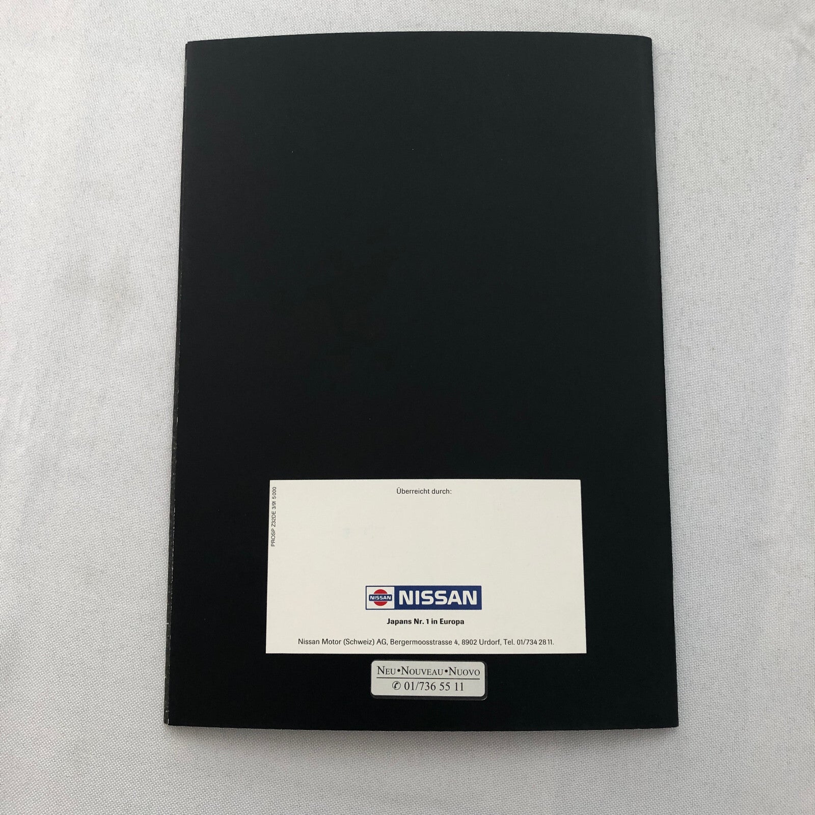 Nissan 300ZX Sports Car Sales Brochure Catalog GERMAN TEXT 300 ZX European