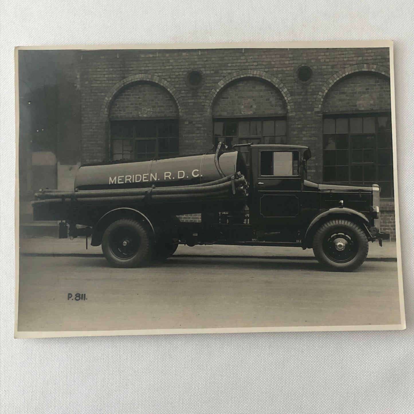 Antique Fire Truck Aparatus Photo Photograph Meriden RDC 