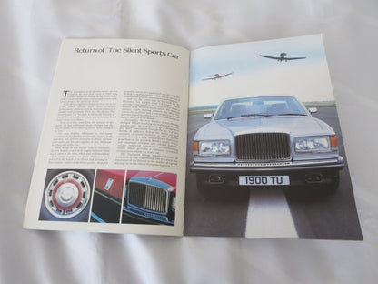 1981 Rolls Royce Silver Spirit & Bentley Mulsanne Sales Brochure Catalog