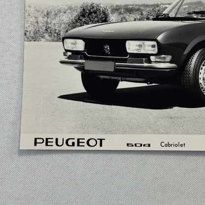 1975 Peugeot 504 Cabriolet Convertible Factory Press Photo Photograph Vintage