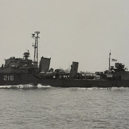 Royal Canadian Navy Huron Destroyer Military Ship Press Photo Photograph 1951