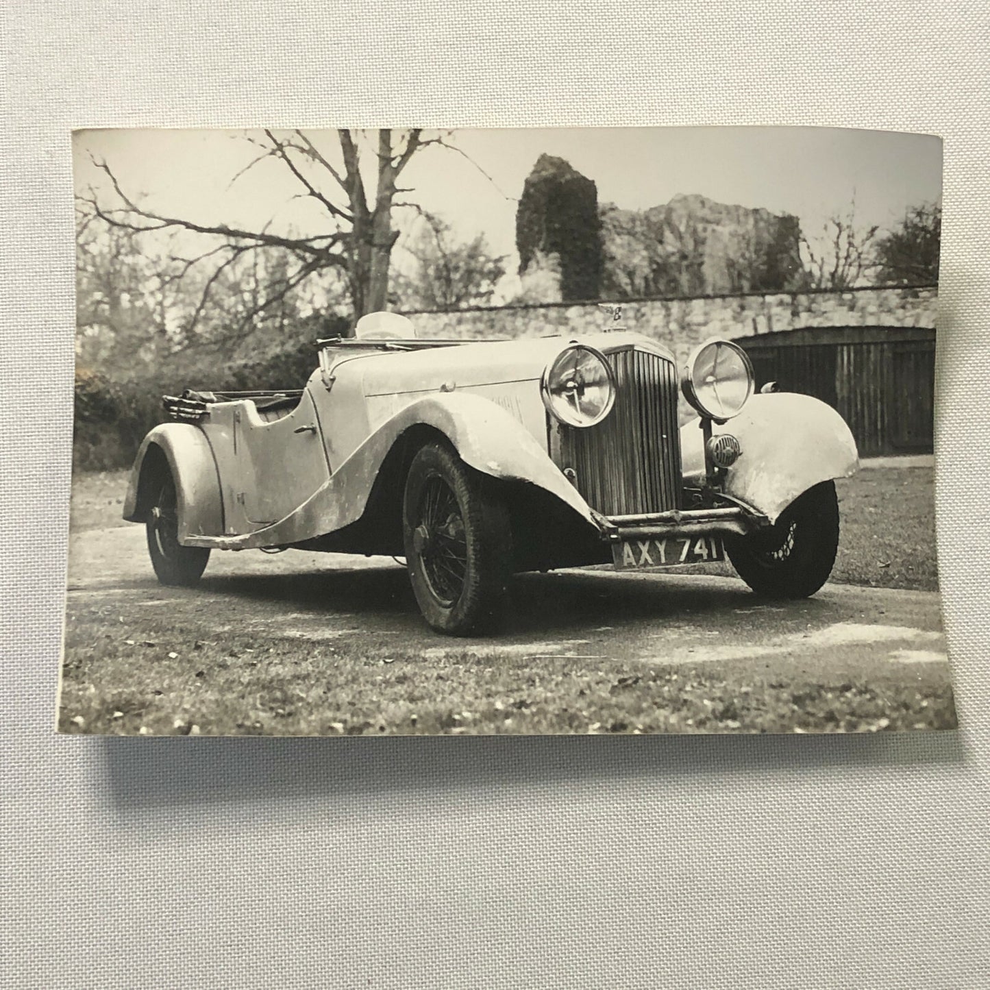 Vintage 1934 Bentley 3 1/2 Litre Car Photo Photograph Print 