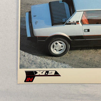 Bertone Fiat X1/9 Car Sales Sheet Brochure Advertising Fiat X19