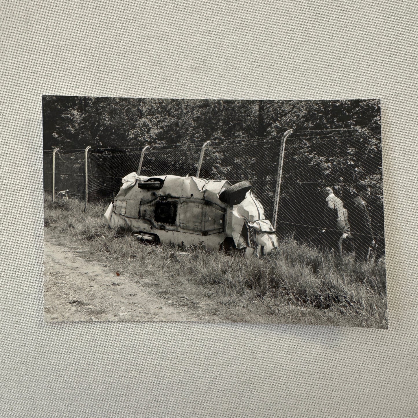 Abarth Alfa Romeo 1100 1957 Monza Crash Wreck Accident Photo Lot 2x